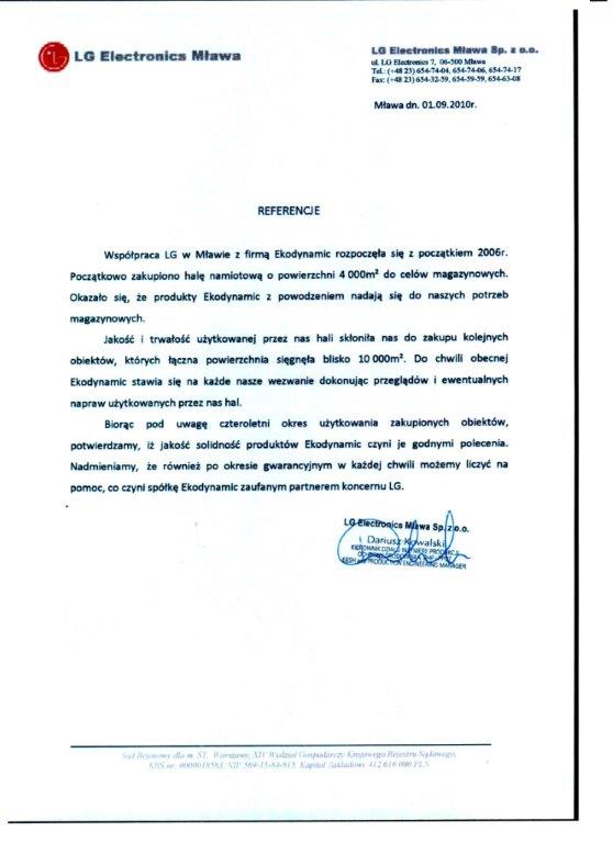 Referencje LG-Electronics