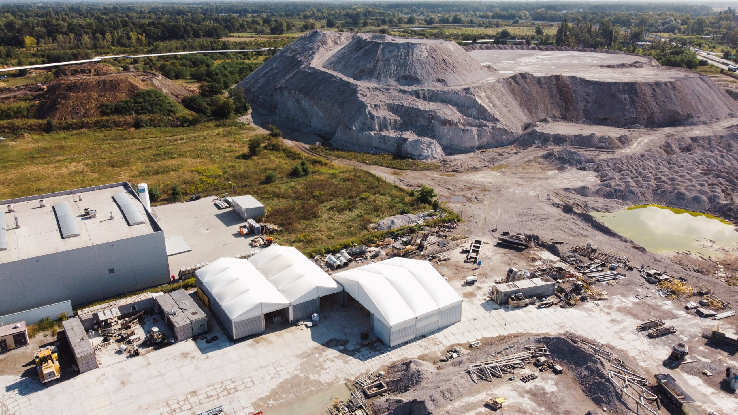 Hala namiotowa magazynowa i produkcyjna dla Global Factory Relocation