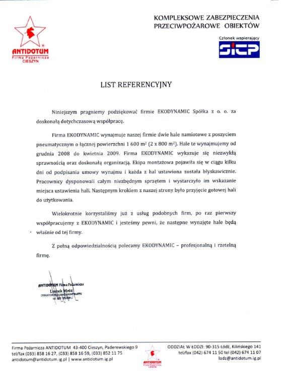 Referencje ANTIDOTUM