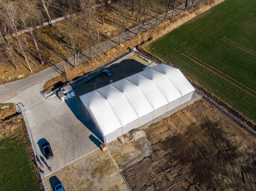 Hala namiotowa przemysłowa