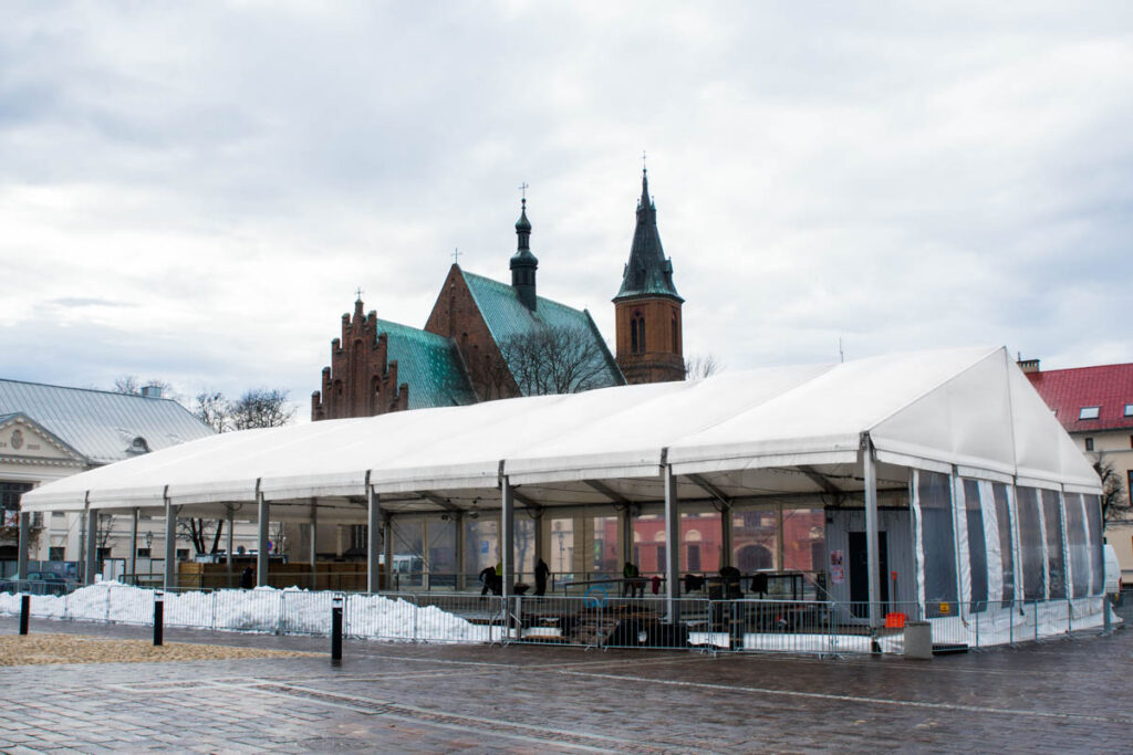 Lodowisko w hali w mieście Olkusz